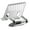 20x20cm, variant on Two Axises Adjustable Foldable Computer Stand 360 Rotating Base Design Carbon Steel Construction Heat Dissipation Desktop Risers For Electronics