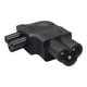thumbnail image 1 of Adaptador de enchufe,Enchufe de alimentación de CA de 3 pines IEC320 para computadora portátil,Adaptador de enchufe de alimentación de CA C6 macho a C5 hembra,Reemplazo del convertidor de, 1 of 7