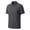 Dark Gray, variant on Men's Waffle Textured Polo Shirts Summer Short Sleeve Button Golf Shirt Stretch Moisture Wicking Performance Tee Collared Top