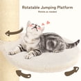 thumbnail image 5 of LHBcraft 53" Woven Cat Tree for Indoor Cats, 5-Level Modern Cat Tree w/Sisal Scratching Posts, Beige, 5 of 7