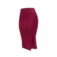 thumbnail image 7 of Inleife Sequin Fashion Woman Solid Color Zipper Skirt Package Hip Skirt Hot Pink XL, 7 of 7