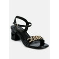 thumbnail image 6 of Illusion Metal Chain Link Fantasy Heel Sandals, 6 of 9
