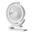 thumbnail image 1 of Xihbxyly Ventilador con Luz, Ventilador de Escritorio Giratorio Ajustable, Funcionamiento Silencioso, Carga Usb, Diseño Compacto, Luz Nocturna Multifuncional, Ideal para Estudio, Dormitorio, Oficina,, 1 of 1