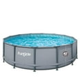 thumbnail image 1 of Funsicle 14 ft Oasis Pool, Metal Frame Set Above Ground Swimming Pool with Filter, 1 of 9