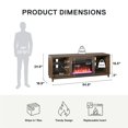 thumbnail image 5 of Lumina Deluxe Fireplace TV Stand for TVs up to 70", Walnut, 5 of 9