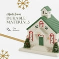 thumbnail image 4 of Spode Christmas Tree Miniature Christmas Village Figural Decoration, LED Lighted Christmas Village Set, Ceramic Holiday Decor - Dolomite Christmas Collectible for Indoor Display (School House), 4 of 7
