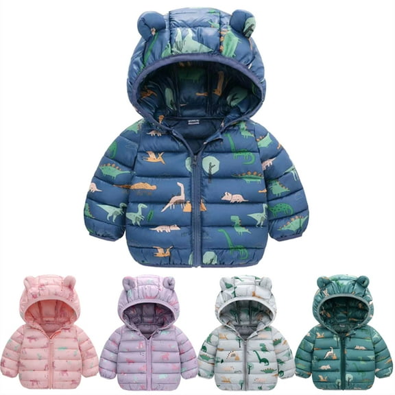 BULLPIANO Toddler Baby Boys Girls Winter Padded Jacket Warm Coats Kids Snowsuit 2-7 Years