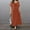 Orange, variant on Summer Svings Clearance 2024! TAGOLD Womens Summer Dresses,Women's Fashion Solid V-Neck Short Sleeve Dress