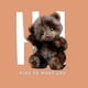 thumbnail image 2 of classic teddy bear soft alpaca wool stuffed animal, 2 of 4