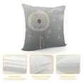 thumbnail image 4 of Nawypu  Dandelion Throw Pillow Cover Summer Nature Wild Botanical Dandelion Blossom in Wind Sky Air Rectangle Pillow Cases Home Decorative  Cushion Cover for Bed Sofa Green White, 4 of 5