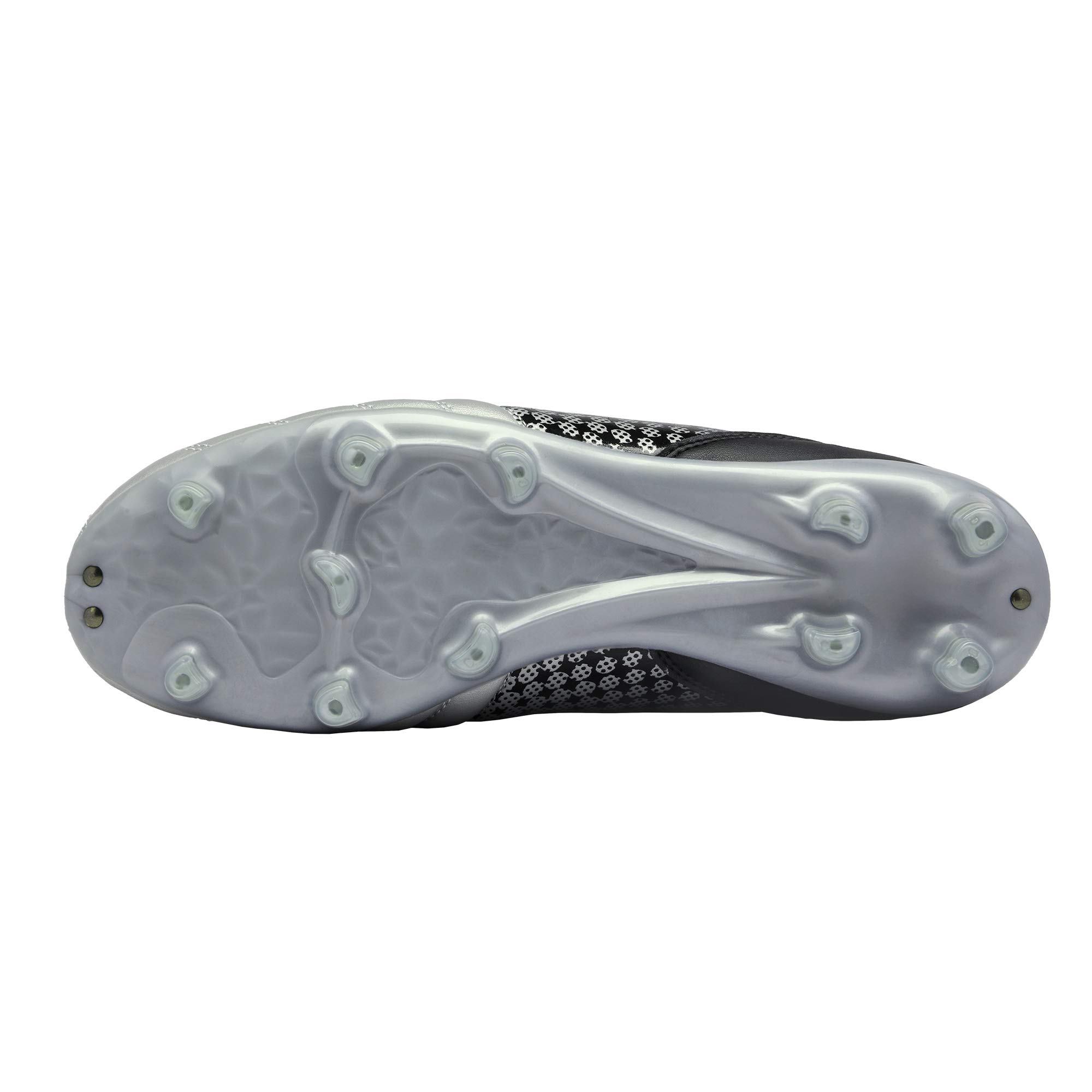 Dream Pairs Men's Soccer Cleats Firm Ground Silver/Black photo 6
