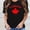 Navy, variant on Womens Summer Tops Womens Summer Tops Womens Canada Day Flag Short Sleeve Maple Leaf Tee Top Casual Summer Pullover S