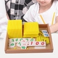 thumbnail image 4 of de matemáticas,Cuenta de materiales matemáticos Montessori Decanomio,Montessori Bead Mil Saltar Contando Matemáticas,Bandeja de Montessori Enseñanza de matemáticas Hugo cuentas de matemáticas, 4 of 10