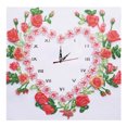 thumbnail image 1 of Cuadros Decorativos Kit de pintura de diamante con forma especial de pieza de reloj de diamantes de imitación para bricolaje (Rose DZ565) Tmvgtek embutido en tela, 1 of 9