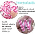thumbnail image 2 of DoxQcs 72Pcs Iron on Letters & Numbers Patches, Embroidered Alphabet A-Z & 0-9 Applique for Clothes Jeans Hats DIY Crafts, 2 of 6