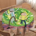 thumbnail image 4 of Rick And Morty Round Tablecloth Print Decorative Table Cover Washable Table Cloths for Dining Party Picnic 60x60in, 4 of 8
