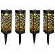 thumbnail image 1 of Luces solares para jardín, 4 unidades, iluminación solar para exteriores, luces LED impermeables para caminos, luces decorativas para césped, pasillo y patio., 1 of 4