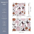 thumbnail image 3 of Dailycode Light Switch Plate Covers 3 Gang Wall Plate Plastics Outlet Covers for Kitchen Home Office Decor Cute Pink Ghost and Pumpkin, 3 of 8