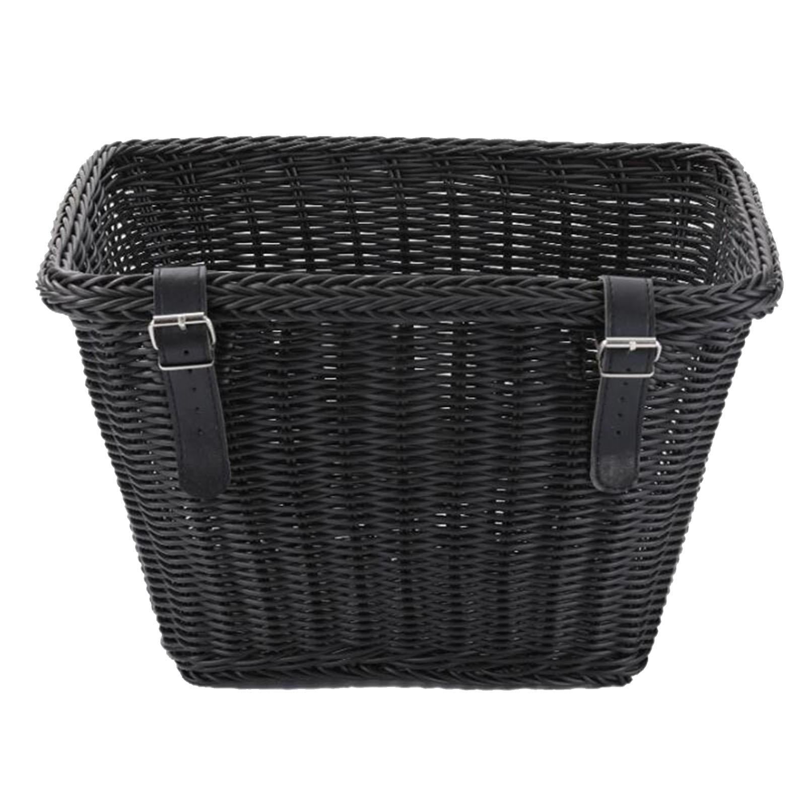 Baoblaze Bike Basket Large Capacity Portable Front Basket Accessories Black