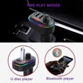 thumbnail image 3 of Car Bluetooth Fm Transmitter, Bluetooth 5.0 Car Adapter, Wireless Radio, Car Receiver Adapter Kit, Hands-free Call, 3 of 4