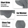 thumbnail image 5 of 2026 New Cozy Head Beanie,Cozyhead Beanie,with Brim and Ear Flaps,Elastic Fabric,for Unisex(Khaki), 5 of 8