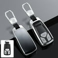 thumbnail image 3 of Zinc Alloy Gradient Glass Back Cover Key Fob Case Holder Protector Shell Accessories with Keychain Compatible for Audi Q5 Q7 A4 A5 RS5 SQ5 S4 S5 TT TTS, 3 of 9