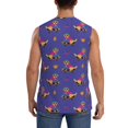 thumbnail image 3 of Vsdgher Labrador Retriever Dog Print Workout Tank Tops Gym Sleeveless Fitness Muscle Tee -Large, 3 of 5