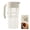 White, variant on 3 in 1 Oil Dispenser, Triple Chamber Leakproof Condiment Bottle, Press Control Kitchen Container for Oil Vinegar Sauce, Food Grade Bottle for Cooking BBQ and Salad