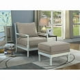 thumbnail image 2 of Best Master West Palm Solid Wood Living Room Accent Chair in Beige/White, 2 of 2