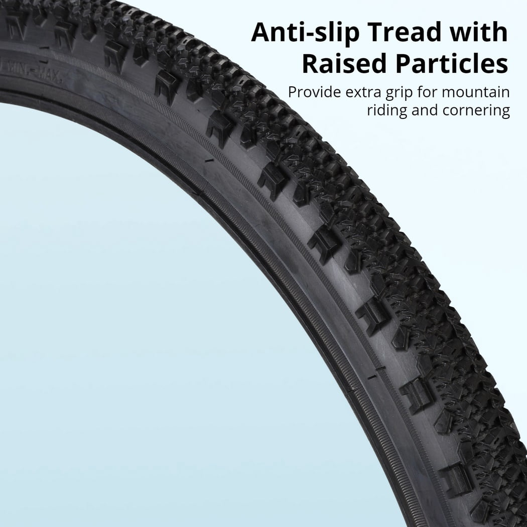 2PCS Mountain Bike Tires 26" X 1.95" with 2PCS Bike Tubes 26" X 1.9"-2.125" AV 32mm Valve, Beach Cruiser Bike Replacement Tires & Tubes, Puncture-Resistant Bicycle Tires