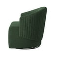 thumbnail image 6 of BELLEZE Swivel Accent Chair, Modern Upholstered Swivel Armchair 360 Degree Barrel Chair Comfy Corner Chair for Living Room Bedroom - Malta (Green), 6 of 7