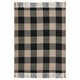 thumbnail image 2 of VHC Brands Black Check Woven Throw 50x60, Bedroom and Living Room Decor, Blanket, Cotton, Black Check Collection, Rectangle 60x50, Country Black, 2 of 3