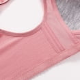 thumbnail image 5 of VISALY Women's Front Closure Wireless Bras Floral Print Bras Women's Bras Front Close Bralette Lightweight Lounge Bra Front Button Bras Comfy Bras Comfort Everyday Wear Bras Hot Pink 50, 5 of 7