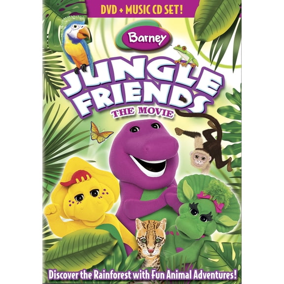 Pre-Owned Barney: Jungle Friends (The Movie) (DVD   Music CD Set)