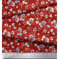 thumbnail image 2 of Soimoi Cotton Poplin Fabric Artistic Floral Decor Fabric Printed Yard 56 Inch Wide, 2 of 5