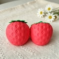 thumbnail image 5 of Realistic Strawberry Shape Squeeze Ball, Giant Jumbo Slow Rising Stress Relief Ball, Soft Tactile Fidget Gadget for Daily Pressure Relief and Mood Calming, 5 of 10