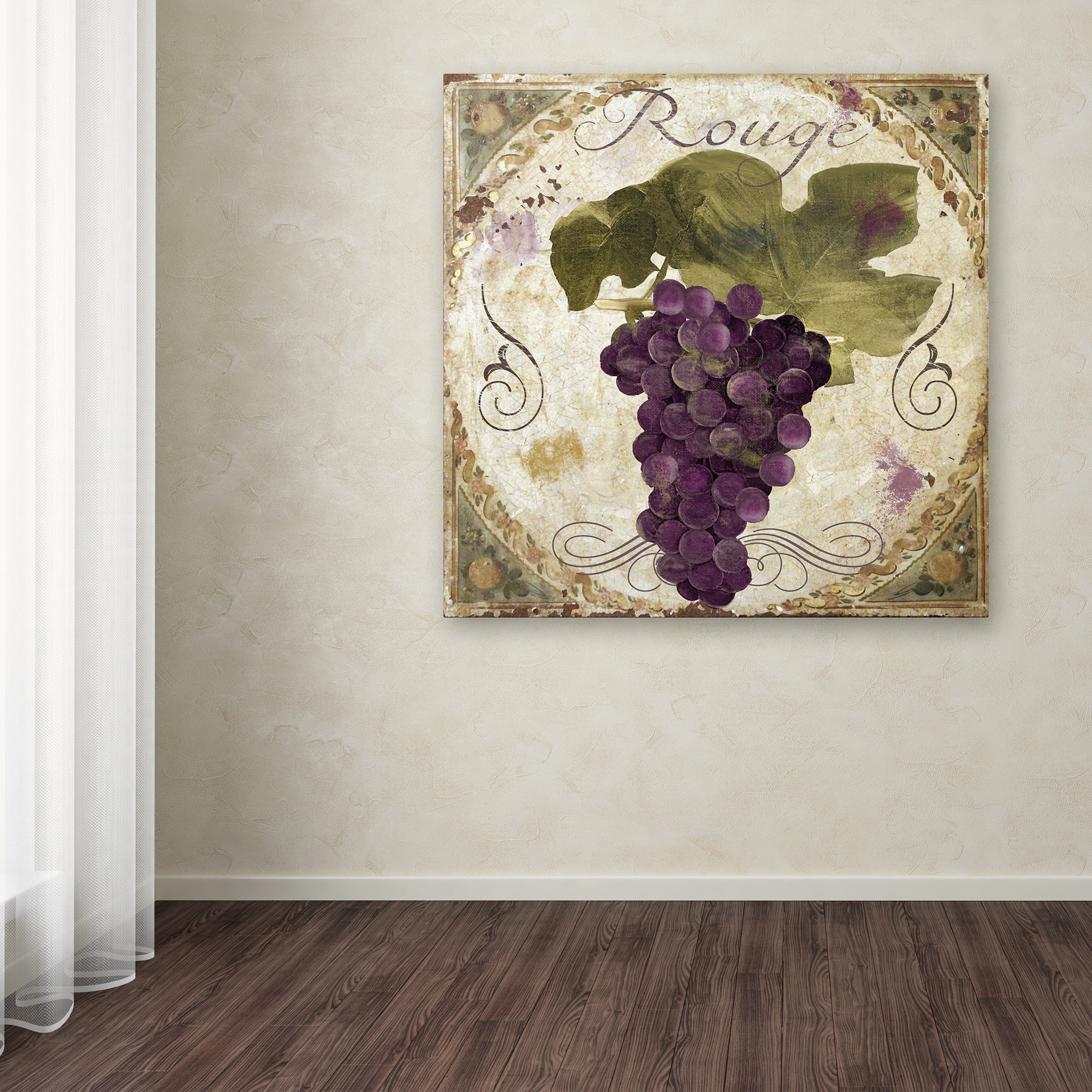 Trademark Fine Art "Tuscany Table Rouge" Canvas Art by Color Bakery