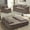 Coffee, variant on 80'' Futon Sofa Bed, King Size Foldable Sleeper Sofa, Corduroy Boneless Loveseat Couch with Chaise Lounge, 3 Pillows, Blanket, Upholstered Sectional Couches for Living Room, Bedroom, Coffee