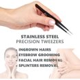 thumbnail image 4 of 3 Pack Exfoliating Brush and Precision Tweezers for Ingrown Hairs Treatment, Razor Bumps Shaving Irritation - Silicone Scrubbers Gift Set, Body + Face Skin Exfoliator Brush Dry Brushing Loofah, 4 of 5