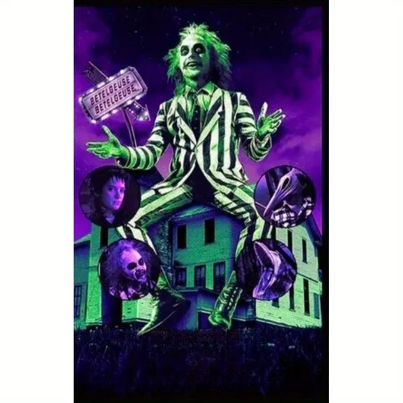 DIY 5D Full Round Drill Diamond Painting By Number Kits Horror Characters Rhinestone Embroidery Cross Stitch Art Craft Home Wall Decoration