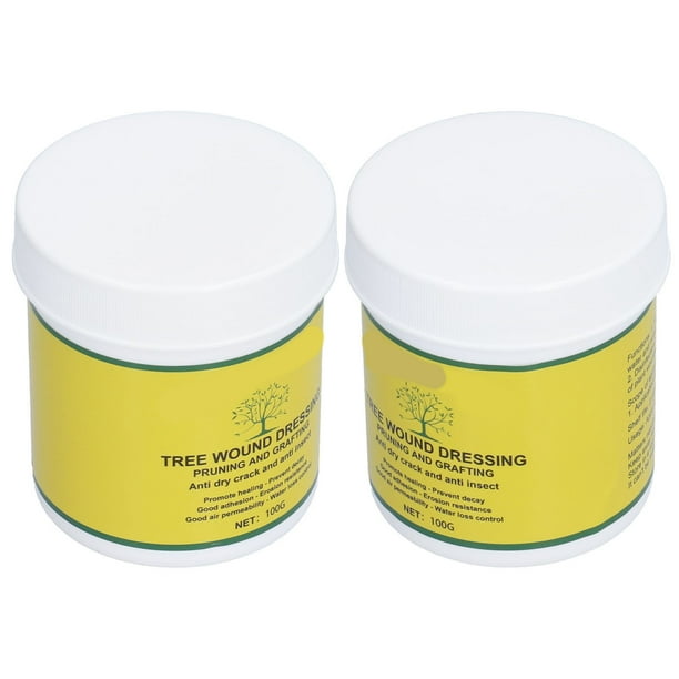 Sellador De Reparación De Heridas De Plantas, Apósito Para Heridas De árboles, 2 Juegos, 100g, Fácil De Usar, Protección Rápida De Plantas Con Cepillo Para Injerto De Plantas