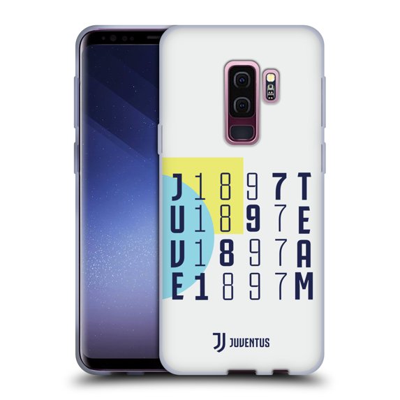 Head Case Designs Officially Licensed Juventus Football Club Colour Blocking Grey 1897 Soft Gel Case Compatible With Samsung Samsung Galaxy S9+ / S9 Plus