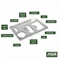 thumbnail image 2 of ASR Outdoor 11 in 1 Multi Function Credit Card Sized Tool with Black Sheath, 2 of 6