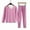 Purple, variant on QUNYINEY Crew Neck Womens Lounge Sets Warm Fleece Solid Long Sleeve Sleepwear Soft Loose Fit Pants Women Two Piece Outfits Sets
