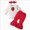Red 0726, variant on 6-9 Months Newborn Baby Girl Clothes 3pcs Infant Rib Frill Long Sleeve Romper Flared Pants Headband Set 0 3 6 9 12 18 Months Baby Girls Fall Winter Outfits,Red