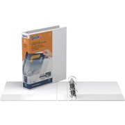 Stride QuickFit Landscape Spreadsheet Round Ring View Binder, 3 Rings, 1.5 Capacity, 11 x 8.5, White -STW97120