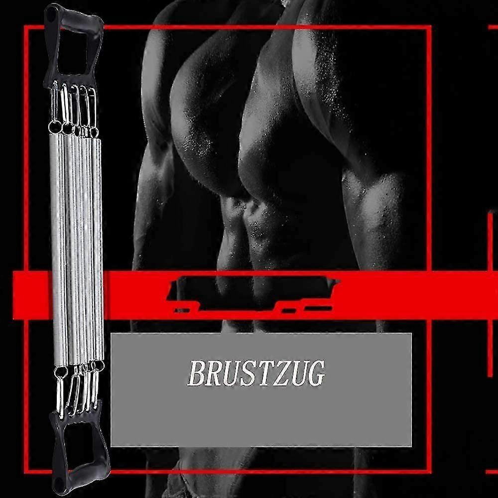2025 New Professional Expander in Black, Arm and Chest Expander with Detachable Steel Springs, 5-Way Adjustable Design for Versatile Workout
