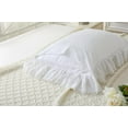 thumbnail image 6 of White Pillow Shams with Lace Ruffles Vintage Shabby Chic Pillowcases Pillow Covers Cotton Queen Size 20"X30" Luxury Elegant 2-Pack, 6 of 10