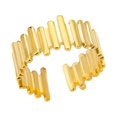 thumbnail image 1 of Anillos de cadena retorcida con hebilla OT de acero inoxidable para mujeres y hombres, Color dorado, anillo de boda abierto, joyería estética de lujo, regalos para parejas, 1 of 4