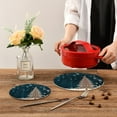 thumbnail image 7 of GZHJMY Christmas Tree Trivets Pot Holders Set of 2, Hot Pads, Table Mats,Placemats Set for Cooking and Baking, Cotton Braided Hot Pads, 7.09"+9.45", 7 of 7